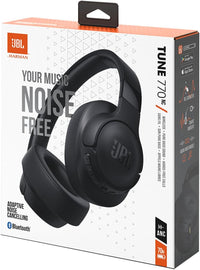 JBL Tune 770 NC NO BOX Wireless Over-Ear Bluetooth Headphones with Adaptive Noise-Cancelling Technology and 70-Hour Battery Life, Black