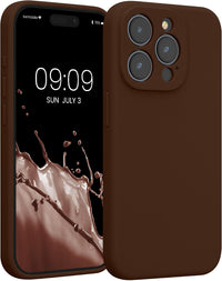 kwmobile Case Compatible with Apple iPhone 15 Pro Case - Slim TPU Silicone Phone Cover - Soft Touch Finish - Baltic Blue