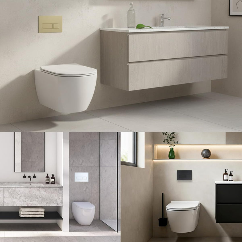 Geberit Dual Flush Plate Compatible with Sigma 01/20/30/50 UP300 UP320 Gold