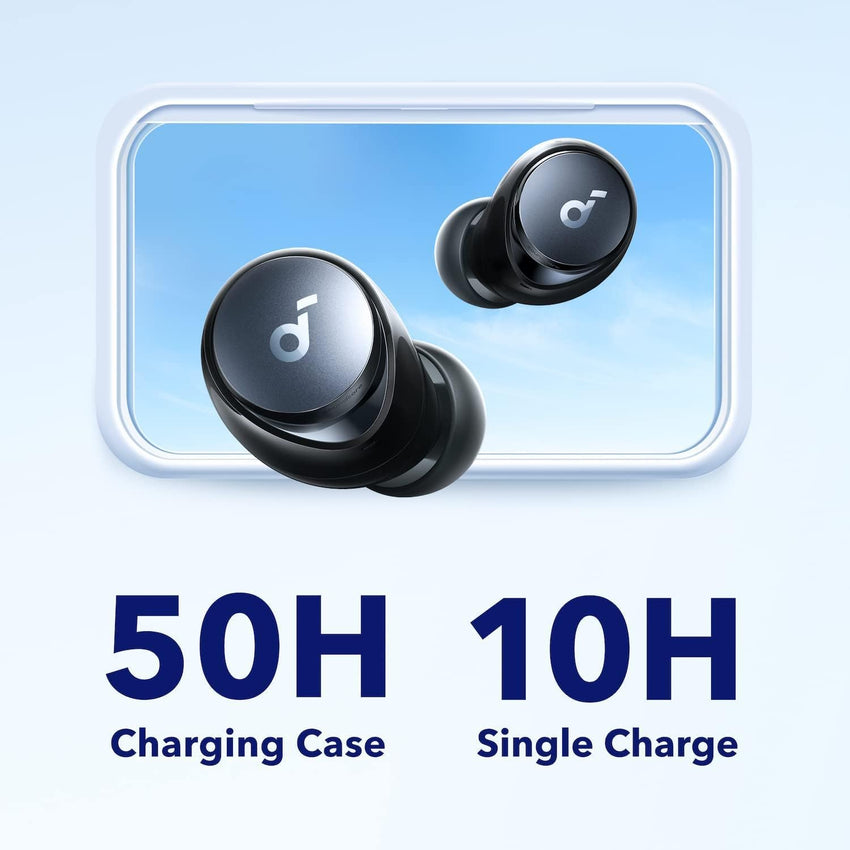 soundcore by Anker Space A40, Wireless Headphones, Automatic Noise Cancelling up to 98%, 50h Playback, Hi-Res Sound, Comfortable Design, App Control (Refurbished)