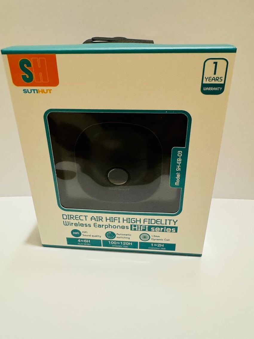 SutiHut Wireless EarBuds - Prompter (Black)