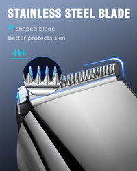 Beard Trimmer 1-10mm Zoom Wheel Cordless USB Rechargeable with Battery Indicator Silver