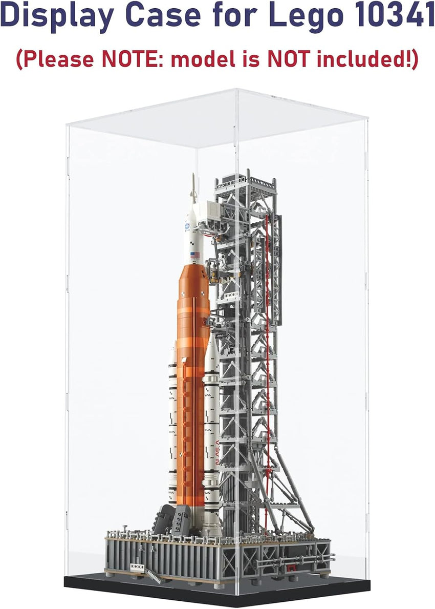 Acrylic Display Case for Lego Models and Figures Dustproof Black 75cm