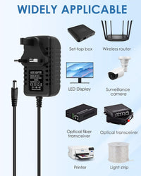 5V 1A Charger, AC Adapter 100-240V 50 60Hz to DC Switching Adaptor for LED Strip Light CCTV Router Speakers, Universal 5V DC Power Supply Wall Charger with 5.5x2.5mm Plug (5W)