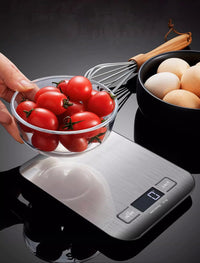 Digital Kitchen Scales 11 lb Backlit LCD Tare Touch Buttons 5 units duracell batteries
