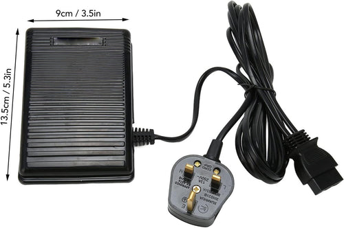 Sewing Machine Foot Control Pedal Universal 5.3a 3.5in Anti-Slip Speed Controller Plastic
