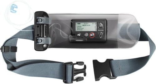 Aquapac Waterproof Insulin Pump Case, Made in The UK, 3 Sizes, Belt, Travel Essential, 5 Year Warranty, Eco Friendly, Diabetic, Watersports (Small)
