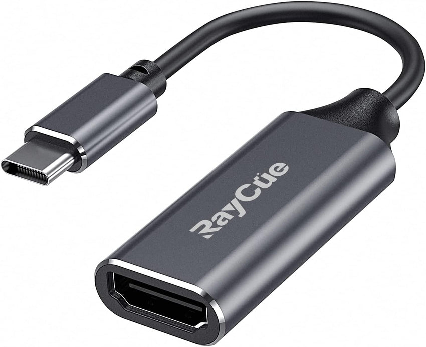 RayCue USB C to HDMI Adapter, 4K USB Type-C to HDMI Adapter ï¼Thunderbolt 3/4ï¼ Compatible with iPhone 15 Pro/Max, MacBook Pro/Air, iPad Pro/Air, Samsung Galaxy S9/S8, Surface Book 2, XPS, and More