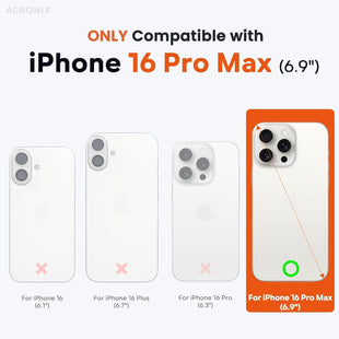 ACRONIX Compatible with iPhone 16 Pro Max Case 6.9", Slim Liquid Silicone Cover, Lightweight Soft Touch Grip, Shockproof Thin Protective 16 Pro Max Phone Case-White