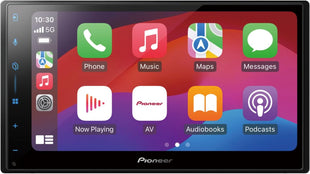Pioneer SPH-DA77DAB-AN Media Center 2DIN, 6.8" Capacitive Touch Panel, with Wi-Fi, Bluetooth, Apple CarPlay, Android Auto and DAB+, 13-Band Graphic EQ, Includes DAB Antenna