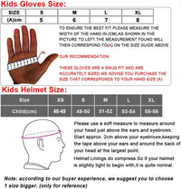 Kids Motocross Helmet Combo ECE 2206 Size M (51x52cm) Includes Gloves Goggles Red M