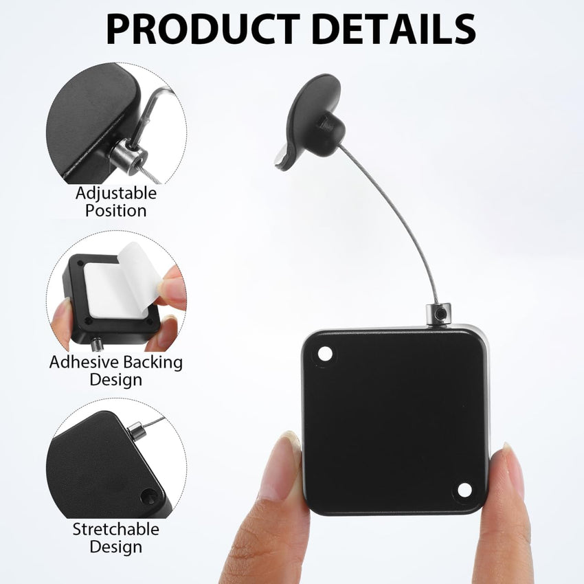 OSALADI 2pcs Retractable Remote Control Tether with Adjustable Locking Leash Length Clasp Remote Security Lock Remotes Rescue for Tv Remotes Gaming Controller