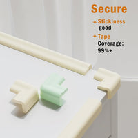 Safety Edge & Corner Guards Pre-Taped Foam Bumper Strip â Off-white