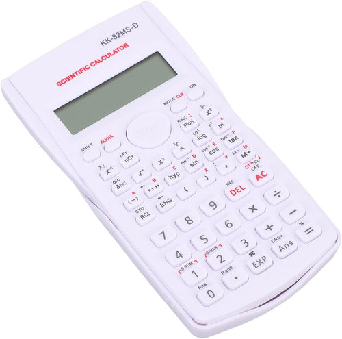 Scientific Calculator, 12 Digit 240 Functions Office Calculator, Multifunction Large Display Students Calculator with Sliding Hard Cover (White)