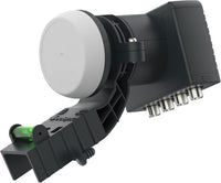 Universal Quad LNB 4-Output Satellite Dish FTA Freesat SKY HD with Bracket â Grey