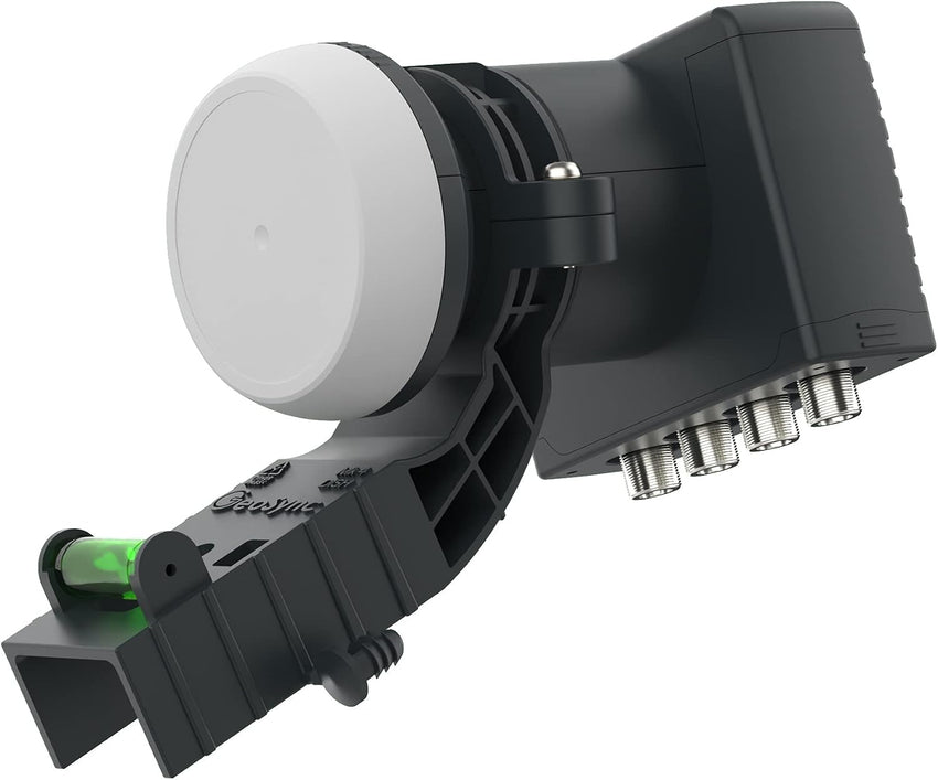 Universal Quad LNB 4-Output Satellite Dish FTA Freesat SKY HD with Bracket â Grey