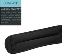 USINGFIT Ankle Weights Set for Men Wrist Weights for Women 2 * 0.5Kg / 2 * 1Kg / 2 * 1.5Kg / 2 * 2Kg / 2 * 3Kg Hand Leg Weight for Kids Sandbags Gym Fitness Running Walking