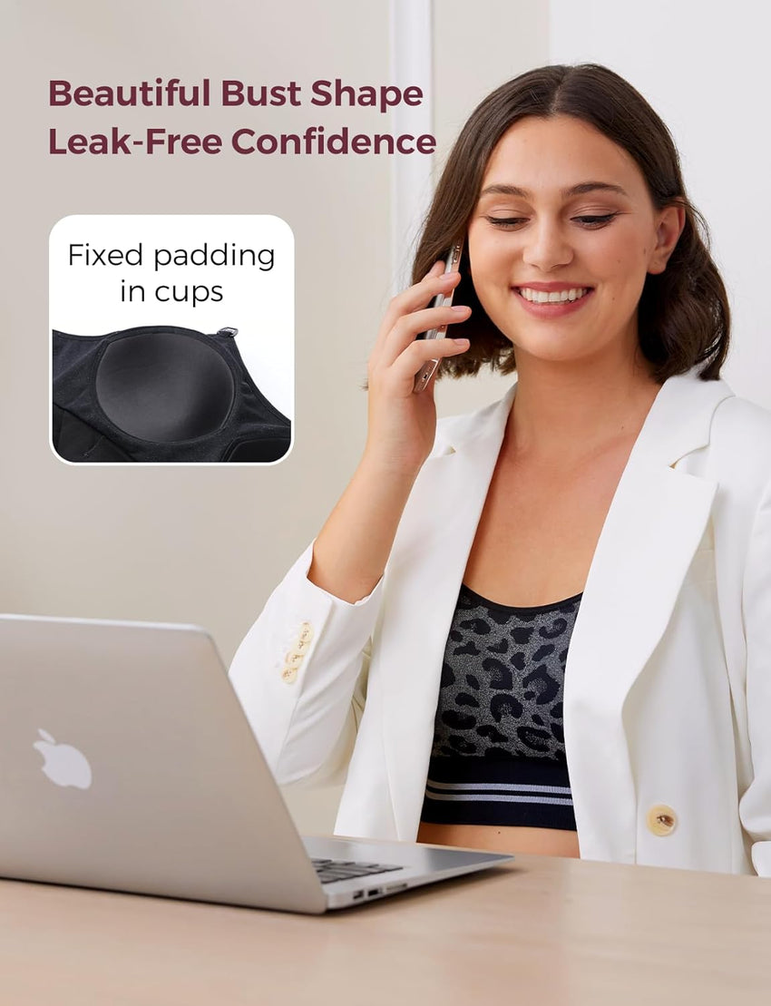 Hands-Free Pumping Bra 4-in-1 CozyFitClasp Ã¢ÂÂ Black