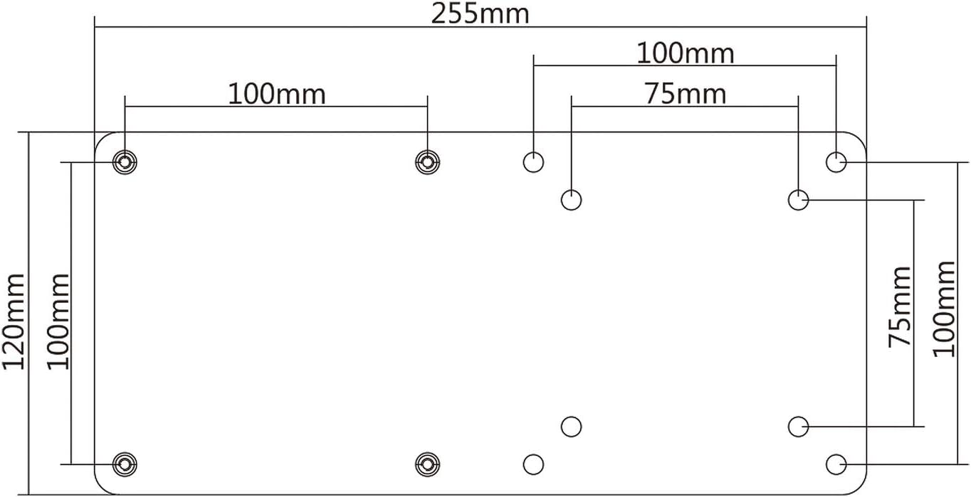 AISENS MPC01-055 VESA Mount for Mini PC, Black