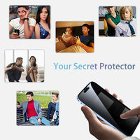 TOPF&B Privacy Case for iPhone 15 Plus,Magnetic Cover Built-in Privacy Screen Protector and Camera Protector,360 Degree Full Cover Metal Bumper Case for iPhone 15 Plus,Blue