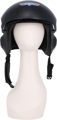 Top Gun Deluxe Helmet Adjustable Visor Chin Strap â Black