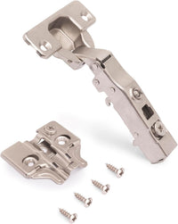 Full Overlay Cabinet Hinges Ã35mm Soft Close 105Â° Opening Eccentric Adjustment â Pack of 20
