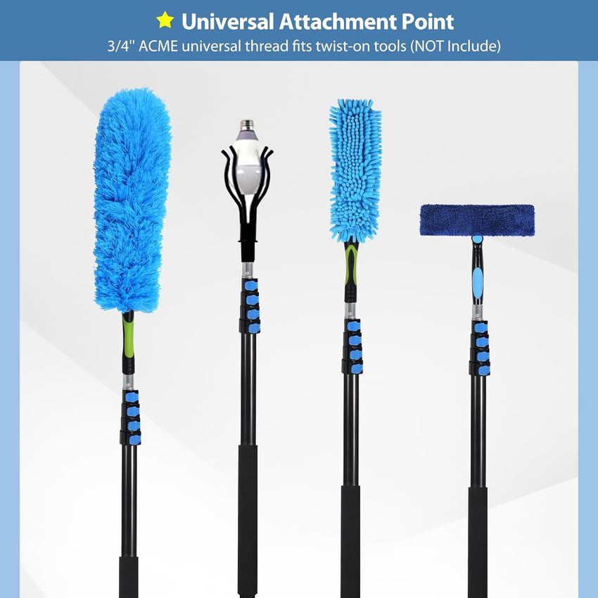 Telescopic Extension Pole Aluminium Alloy 9.1m Lightweight for Window Cleaning & Paint â 9.1m