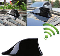 Heart Horse Universal Car Aerials Shark Fin Antenna Cover Car Trim AM/FM Signal Design Roof Antenna with Aerial Adhesive Base for Car SUV Truck Van (Black)