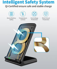 Wireless Charger Station for Google Pixel 9 | 9 Pro | 8 | 8 Pro | Fold | 7 | 7 Pro | 7a | 6 Pro | 5 | 4 XL | 3 XL | Buds Pro, 10w Fast Wireless for iPhone 16 Phone Holder Accessories Charging Stand