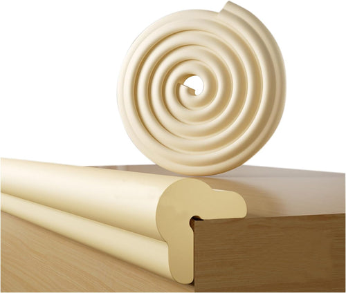 Safety Edge & Corner Guards Pre-Taped Foam Bumper Strip â Off-white