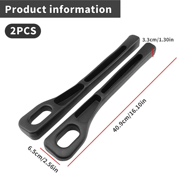 Car Seat Gap Filler Organiser 2 Pack for Cars SUVs & Trucks â Black