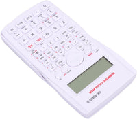 Scientific Calculator, 12 Digit 240 Functions Office Calculator, Multifunction Large Display Students Calculator with Sliding Hard Cover (White)