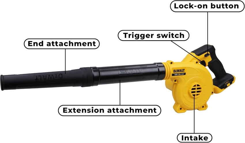 DEWALT 18V XR Compact Blower DCV100-XJ Bare Tool â Yellow/Black