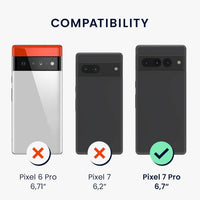kwmobile Case Compatible with Google Pixel 7 Pro Case - TPU Silicone Phone Cover with Soft Finish - Lavender