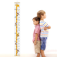 Kids Height Wall Chart Removable Canvas Ruler for Nursery â Giraffe