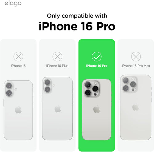 elago Compatible with iPhone 16 Pro Case, Premium Liquid Silicone Case, Full Body Protective Cover, Shockproof, Slim Phone Case, Anti-Scratch Soft Microfiber Lining, 6.3 inch (Medium Grey)