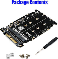 M.2 NVMe (Key M/B) to U.2 SFF-8639 Adapter