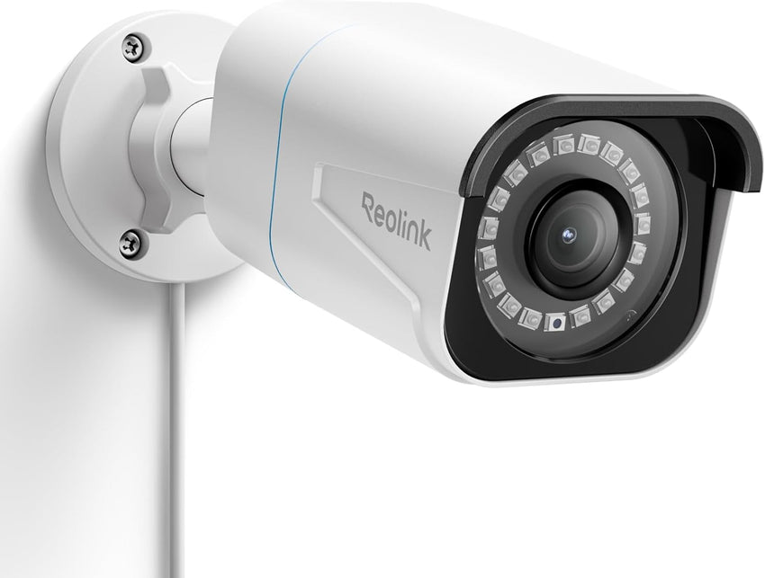 Reolink 4K PoE CCTV Security Camera with Smart Human/Vehicle Detection, IR Night Vision, IP66 Weatherproof Supports Audio Recording, microSD Card Slot, Time Lapse, RLC-810A