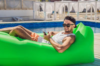 ZTOONE Inflatable Lounger Couch Air Lounger Lazy Sofa with Carry Bag,Hammock Inflatable Mattress Inflatable Bed Pool Float for Swim,Camping,Beach,Hiking,Park,Backyard, Pool, Picnics(Dark Blue)