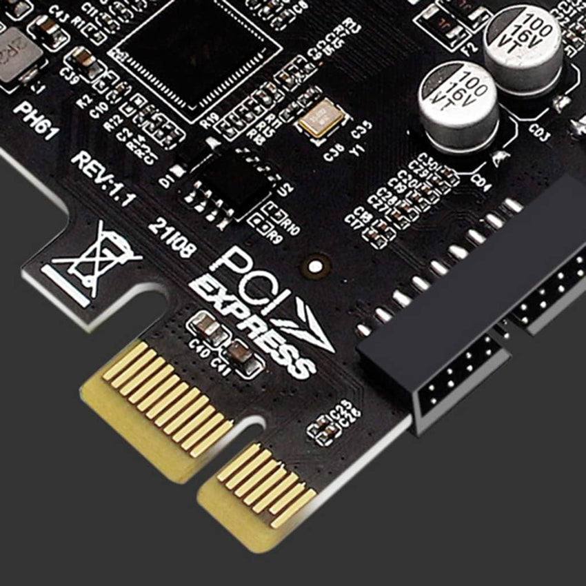 PCI-E to USB3.0 Type-E Front Panel Internal Expansion Card 5G PCI Express X4 X8 X16 to USB3 19P Type C Front Adapter pcie type c adapter