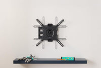Amazon Basics TV Wall Bracket READ DESC 26-55 inch(66cm-140cm) TVs, Swivels Tilts TV Wall Mount for Flat & Curved TV, VESA 100x100mm to 400x400mm, holds up to 36kg, Black