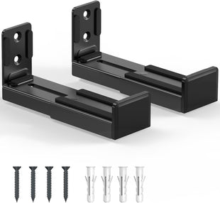 Universal Soundbar Wall Mount Adjustable Depth 9-15.4cm Holds 15kg â Black