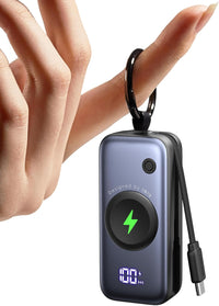 INIU Power Bank, 5000mAh Portable Charger for Apple Watch, 20W PD Fast Charging with Built-in USB C Cable, Travel Gadget Battery Pack for Apple Watch Ultra 11 10 9 8 7 6 SE, iPhone 17 16 15 Air, etc.