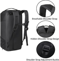 Large Gym Bag Water Resistant Duffle Backpack 45L