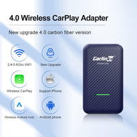 Carlinkit 4.0, 2025 NEW Upgrade, Wireless CarPlay & Android Auto Adapter UK,Convert OEM Wired CarPlay to Wireless Android Auto&CarPlay, 5.8GHz Low Latency,Compatible with 600+ Car Models from 2017