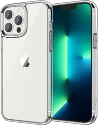 JETech Case for iPhone 13 Pro 6.1-Inch, Non-Yellowing Shockproof Phone Bumper Cover, Anti-Scratch Clear Back (Clear)