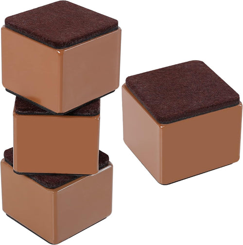 Furniture Risers Heavy Duty 2" Lift Supports 20,000 lbs â Square Brown