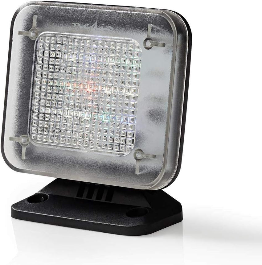 NEDIS TV Simulator Home Security Light with Flashing LED - Deter Intruders - Timer & Dusk Sensor - Low Energy USB Powered