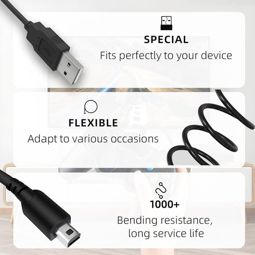 Nintendo DSi/DSi XL / 3DS / 3DS XL USB Power Charging/Charger Cable