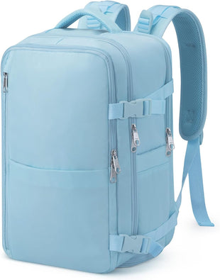 Samfolk Underseat Cabin Bag 40x20x25 12 Pockets Separate Shoe Pocket Anti-Theft Pockets â Blue